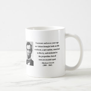 Abraham Lincoln citationstecken 5b Kaffemugg