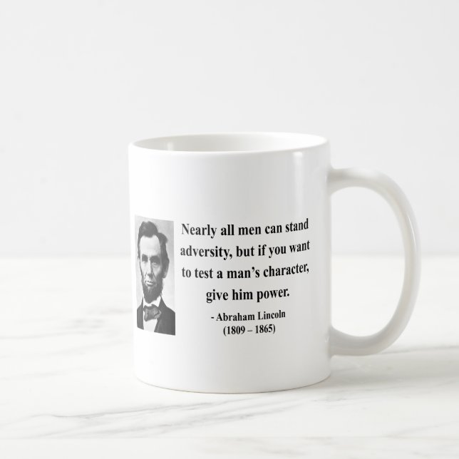 Abraham Lincoln citationstecken 6b Kaffemugg (Höger)