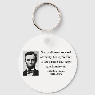Abraham Lincoln citationstecken 6b Nyckelring