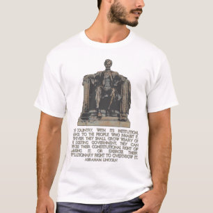Abraham Lincoln citationstecken på vår Tröja