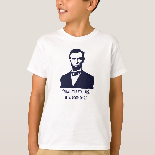 Abraham Lincoln citerar den ungar görade randig Tee (Framsida)