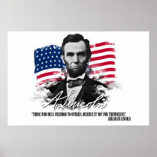 Abraham Lincoln de som förnekar friheten Poster