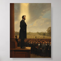 Abraham Lincoln Deliving Gettysburg Adress