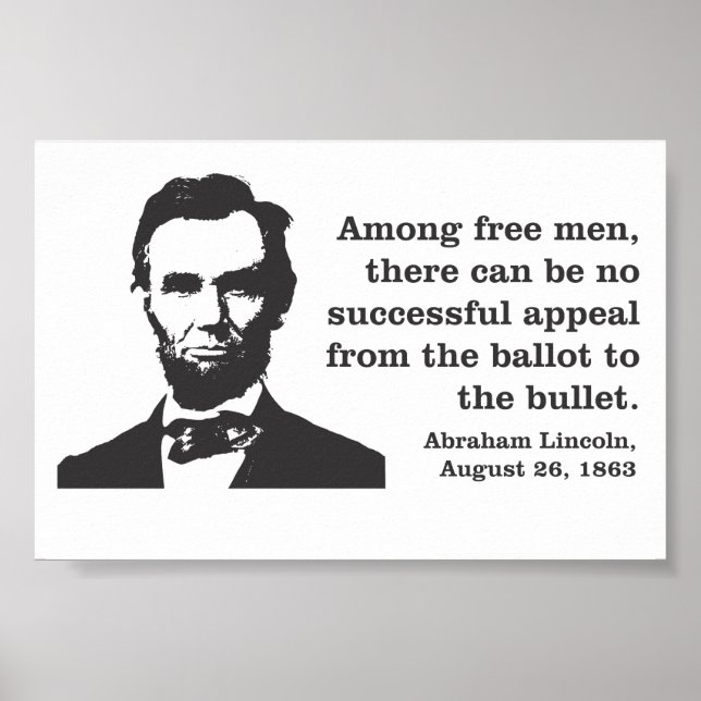 Abraham Lincoln Democracy Poster (Framsidan)