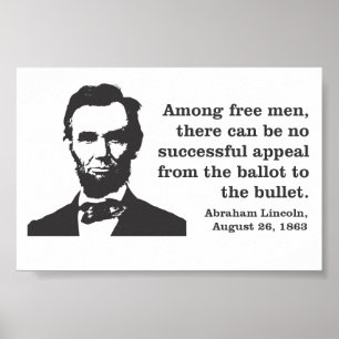 Abraham Lincoln demokratiaffisch Poster