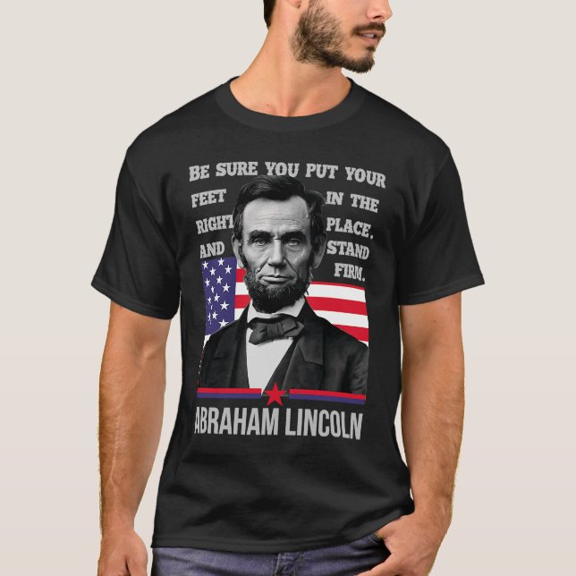 Abraham Lincoln eller Spelar ingen roll du är elle T Shirt (Framsida)