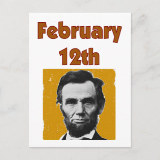 Abraham Lincoln februari 12:e T-Shirt & Gifts Vykort