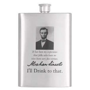 Abraham Lincoln flaska av vice Fickplunta