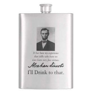 Abraham Lincoln flaska av vice Fickplunta