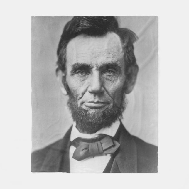 Abraham Lincoln Fleecefilt (Framsidan)