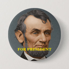 Abraham Lincoln för president Button Knapp
