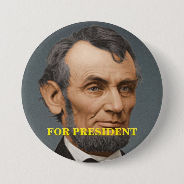 Abraham Lincoln för president Button Knapp (Framsida)