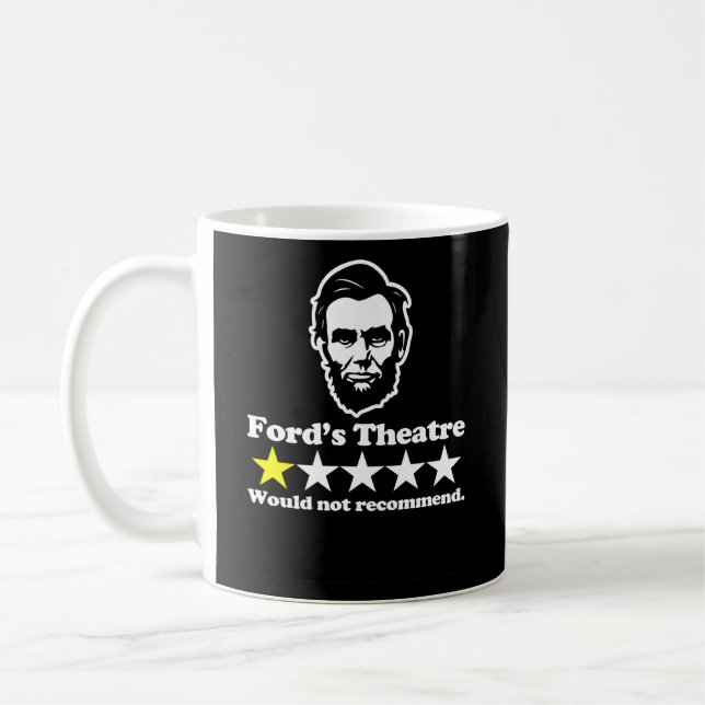 Abraham Lincoln Ford's Theater Review Say Histo Kaffemugg (Vänster)
