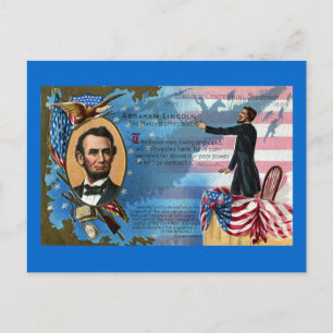 Abraham Lincoln Ge Gettysburg Adress Vykort