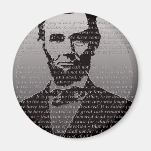 Abraham Lincoln Gettysburg adress Magnet