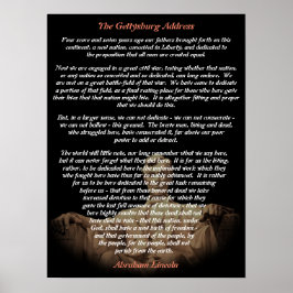 Abraham Lincoln - Gettysburg Adress Poster