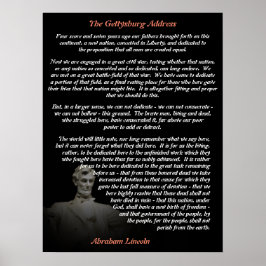 Abraham Lincoln - Gettysburg Adress Poster