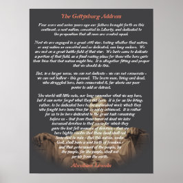 Abraham Lincoln - Gettysburg Adress Poster