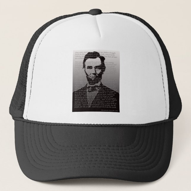 Abraham Lincoln Gettysburg adress Truckerkeps (Framsida)