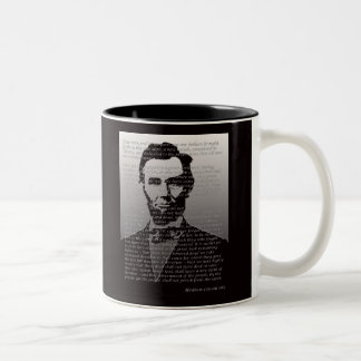 Abraham Lincoln Gettysburg adress Två-Tonad Mugg