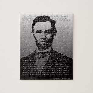 Abraham Lincoln & Gettysburg adresspussel Pussel