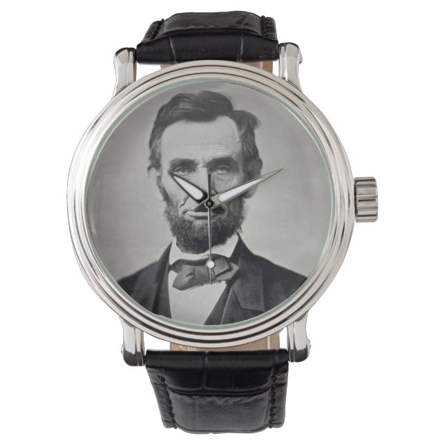 Abraham Lincoln Gettysburg Porträtt Armbandsur (Framsida)