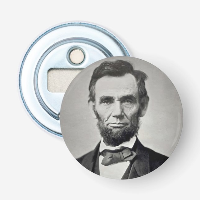 Abraham Lincoln Gettysburg Porträtt Flasköppnare (Framsidan)