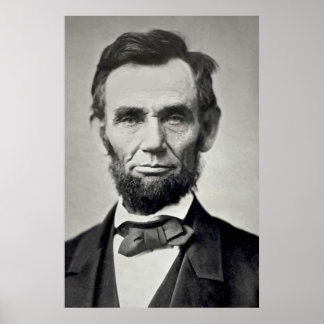 Abraham Lincoln Gettysburg Porträtt Poster