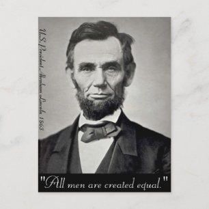 Abraham Lincoln Gettysburg Porträtt Vykort