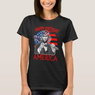 Abraham Lincoln Grattis på födelsedagen America T Shirt