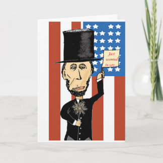 Abraham Lincoln Greeting Card Kort
