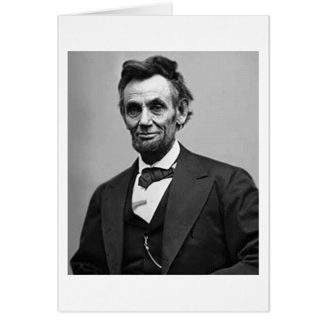 Abraham Lincoln Hälsningskort (Framsidan)