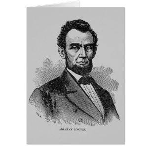 Abraham Lincoln Hälsningskort