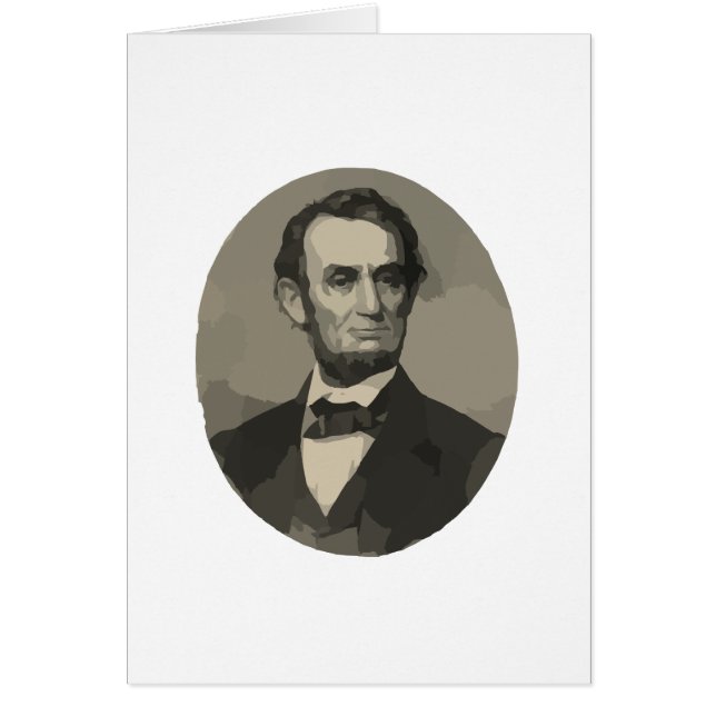 abraham lincoln hälsningskort (Framsidan)