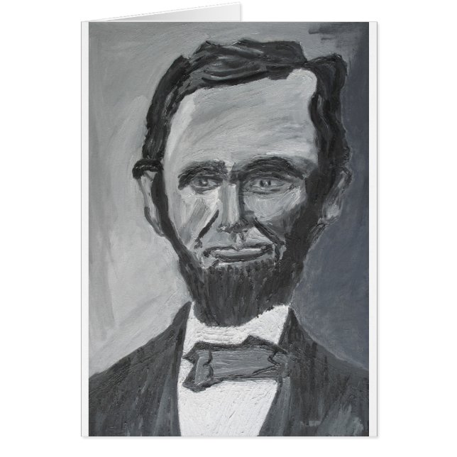 Abraham Lincoln Hälsningskort (Framsidan)
