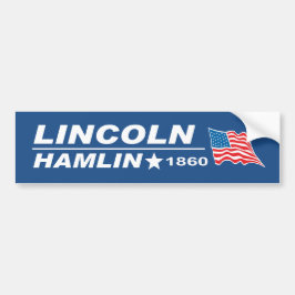 Abraham Lincoln - Hannibal Hamlin val 1860 Bildekal