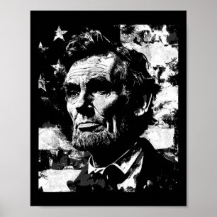 Abraham Lincoln History Lacher President 4th of J. Poster