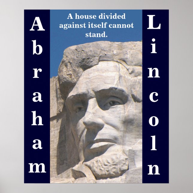 Abraham Lincoln House Divided Poster (Framsidan)