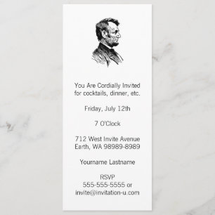 Abraham Lincoln Inbjudningar