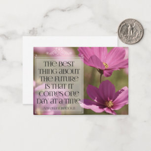 Abraham Lincoln Inspirational Quote "Framtiden" Anteckningskort