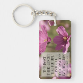 Abraham Lincoln Inspirational Quote "Framtiden" Nyckelring