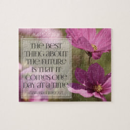 Abraham Lincoln Inspirational Quote "Framtiden" Pussel