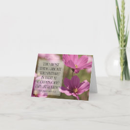 Abraham Lincoln Inspirational Quote "Framtiden" Tack Kort