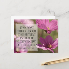 Abraham Lincoln Inspirational Quote "Framtiden" Vykort