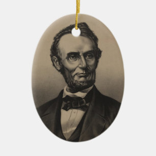 Abraham Lincoln Julgransprydnad Keramik