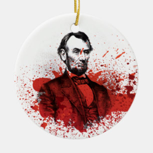 Abraham Lincoln Julgransprydnad Keramik