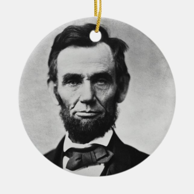 Abraham Lincoln Julgransprydnad Keramik (Framsidan)
