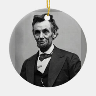 Abraham Lincoln Julgransprydnad Keramik