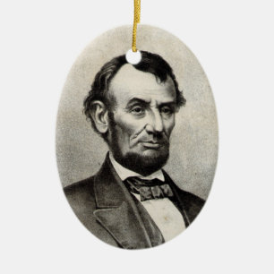 Abraham Lincoln Julgransprydnad Keramik