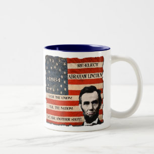 Abraham Lincoln kampanjmugg Två-Tonad Mugg